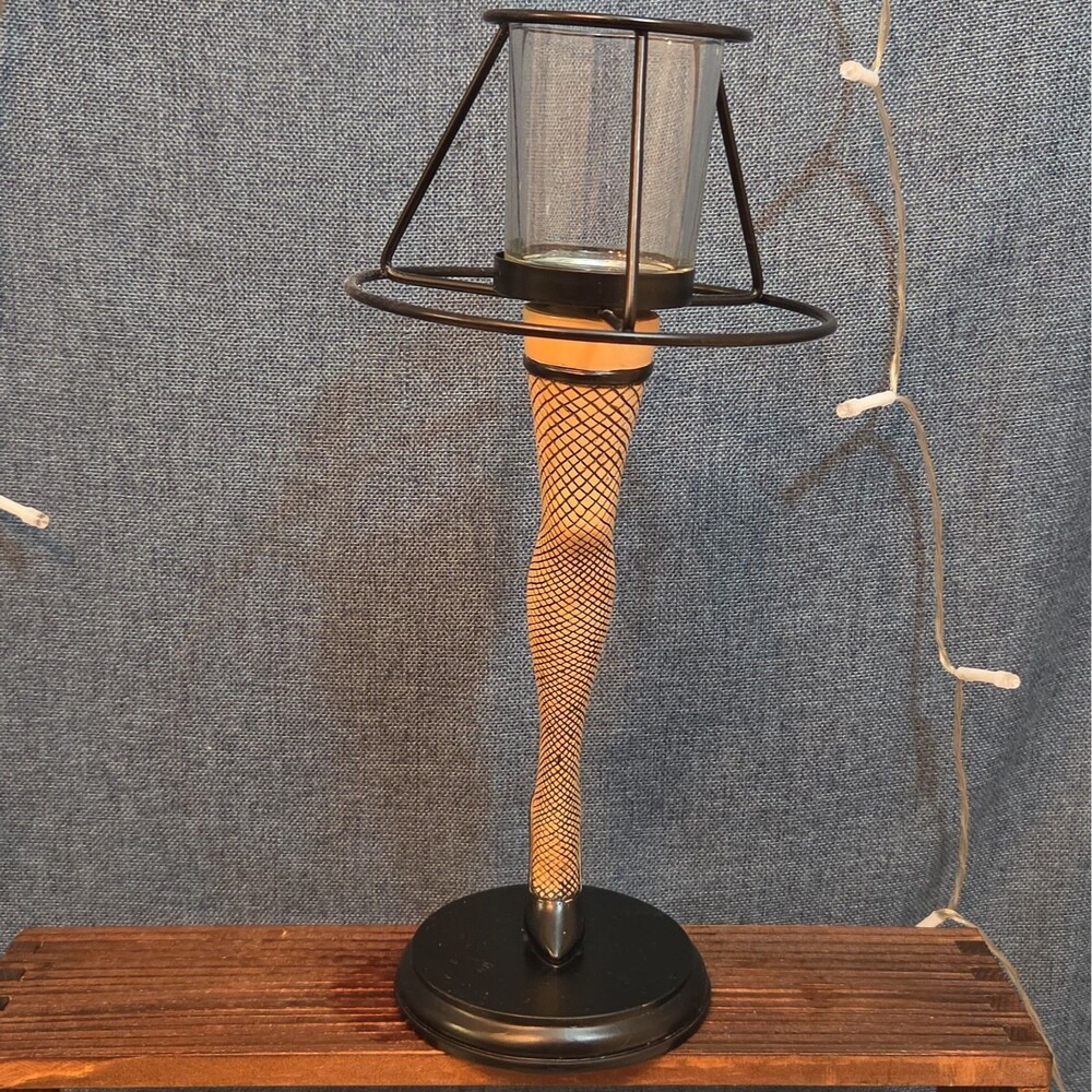 NECA Christmas Story Leg Lamp Tea Light Votive Holder 12" Movie Prop - Picture 7 of 16